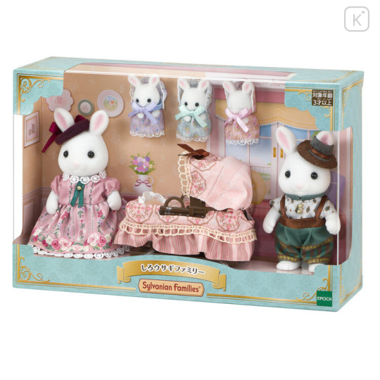 Japan Sylvanian Families Original Figure - White Rabbit Family - 4