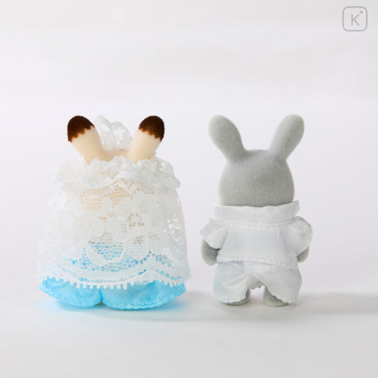 Japan Sylvanian Families Original Figure - Rabbit Baby Pair Set : Lovely Wedding - 2