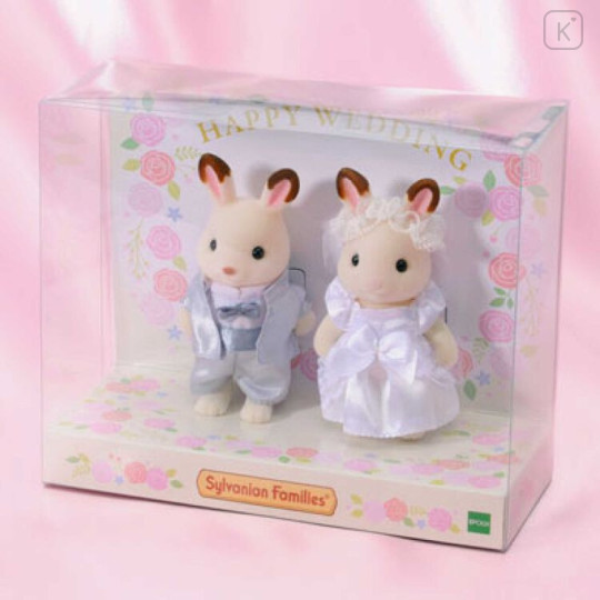 Japan Sylvanian Families Original Figure - Rabbit Pair Set : Beautiful Wedding - 3