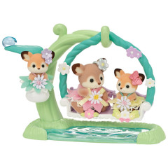 Japan Sylvanian Families Figure - Deer Baby / Waterside Swing Set