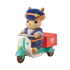 Japan Sylvanian Families Original Figure - Reindeer Mother / Delivery Bike Set