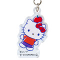 Japan Sanrio × Crayon Shinchan Triple Acrylic Keychain - Hello Kitty - 3