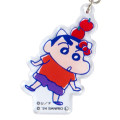 Japan Sanrio × Crayon Shinchan Triple Acrylic Keychain - Hello Kitty - 4