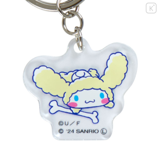 Japan Sanrio × Crayon Shinchan Triple Acrylic Keychain - Cinnamoroll - 3