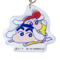 Japan Sanrio × Crayon Shinchan Triple Acrylic Keychain - Cinnamoroll - 4