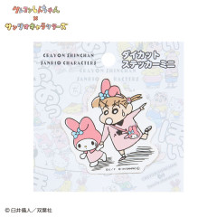 Japan Sanrio × Crayon Shinchan Die-cut Sticker - My Melody & Nene Sakurada