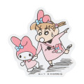 Japan Sanrio × Crayon Shinchan Die-cut Sticker - My Melody & Nene Sakurada - 2