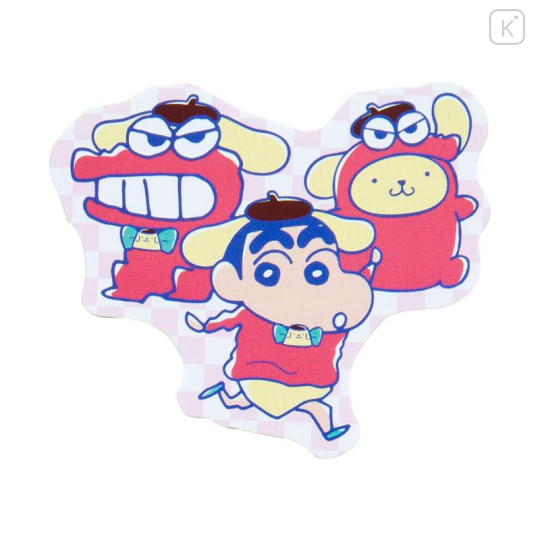 Japan Sanrio × Crayon Shinchan Piece Seal Stickers - Pink - 6