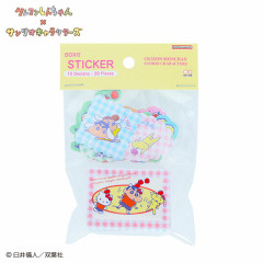 Japan Sanrio × Crayon Shinchan Boxed Flake Sticker - Pop