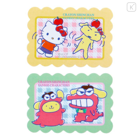 Japan Sanrio × Crayon Shinchan Boxed Flake Sticker - Pop - 4