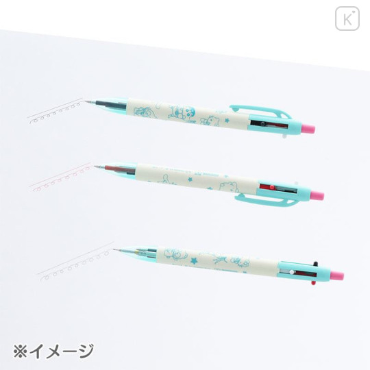 Japan Sanrio × Crayon Shinchan 2 Color Ballpoint Pen & Mechanical Pencil - Cinnamoroll & Hangyodon & Hello Kitty - 4