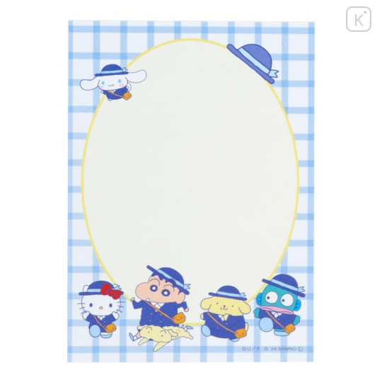 Japan Sanrio × Crayon Shinchan Flip Memo Pad - Star - 5