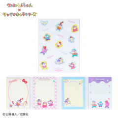 Japan Sanrio × Crayon Shinchan Flip Memo Pad - Pop