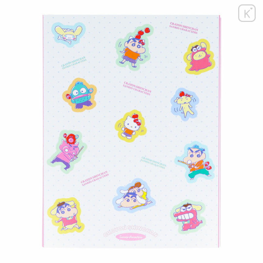 Japan Sanrio × Crayon Shinchan Flip Memo Pad - Pop - 2