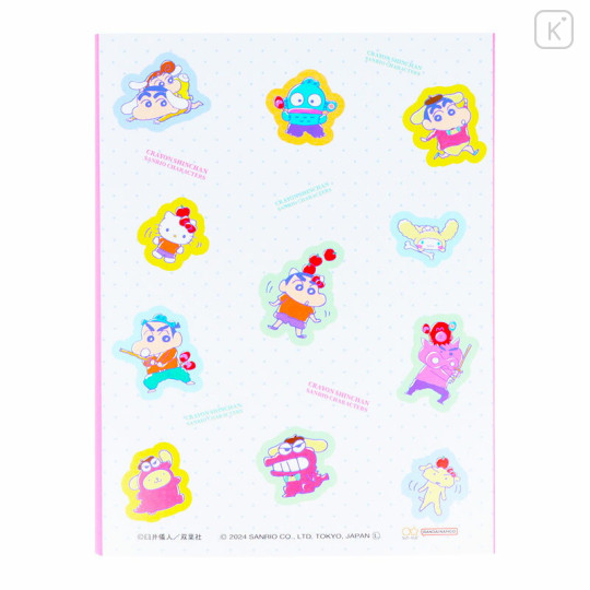 Japan Sanrio × Crayon Shinchan Flip Memo Pad - Pop - 3