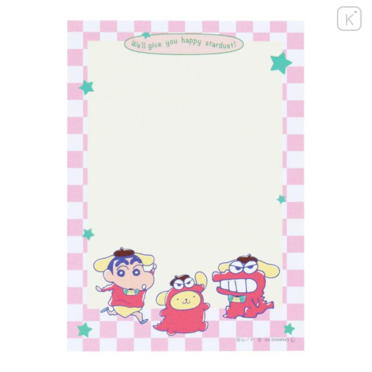 Japan Sanrio × Crayon Shinchan Flip Memo Pad - Pop - 6