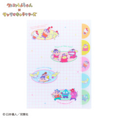 Japan Sanrio × Crayon Shinchan 5 Pockets A4 Clear File - Pop