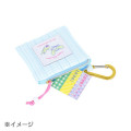 Japan Sanrio × Crayon Shinchan Pouch with Carabiner - Cinnamoroll & Shiro - 4