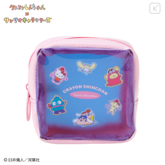 Japan Sanrio × Crayon Shinchan Color Pouch - Blue - 1