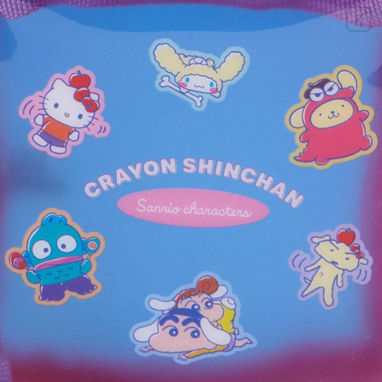 Japan Sanrio × Crayon Shinchan Color Pouch - Blue - 4