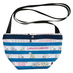 Japan San-X Shoulder Bag - Sumikko Gurashi / Stripe