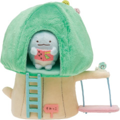 Japan San-X Scene Plush Set - Sumikko Gurashi / Tokage Wooden House