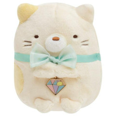 Japan San-X Plush - Sumikko Gurashi : Mogura Home Neko Calico Cat
