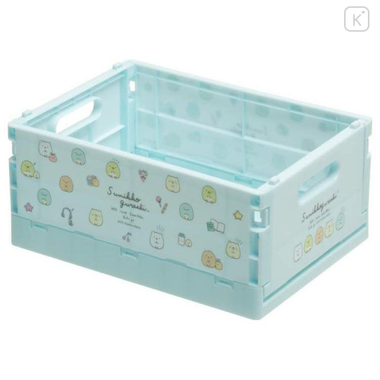 Japan San-X Folding Container (S) - Sumikko Gurashi / Blue - 1