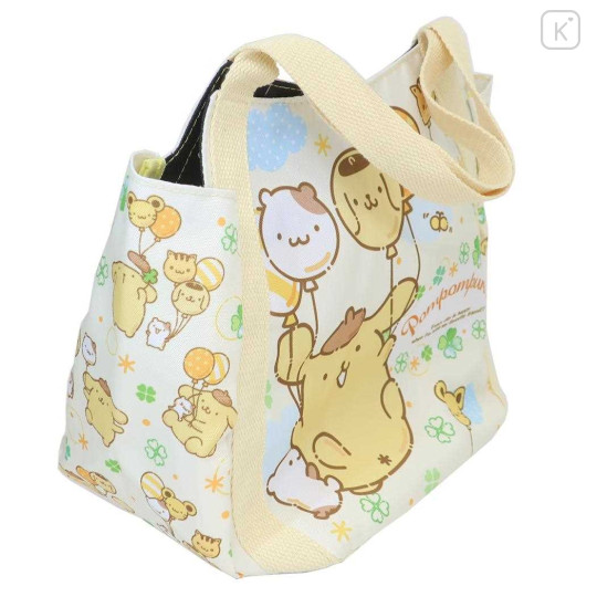 Japan Sanrio Balloon Mini Tote Bag - Pompompurin / Garden - 2