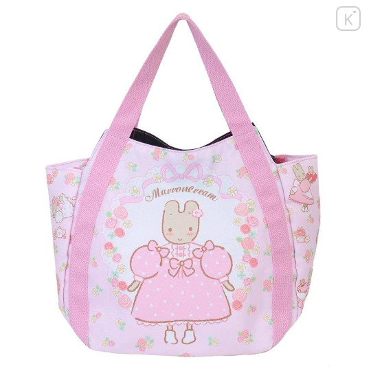 Japan Sanrio Balloon Mini Tote Bag - Marroncream - 1