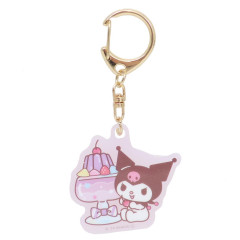 Japan Sanrio UV Changing Acrylic Keychain - Kuromi / Dessert