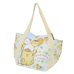 Japan Sanrio Balloon Tote Bag - Pompompurin / Garden