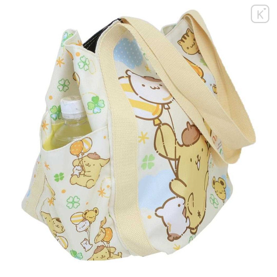 Japan Sanrio Balloon Tote Bag - Pompompurin / Garden - 2