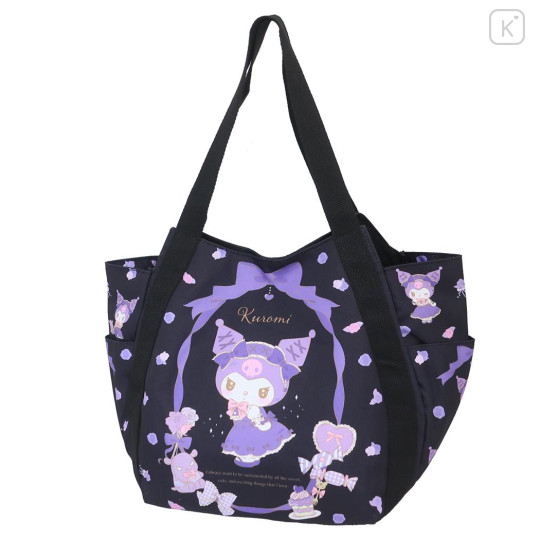 Japan Sanrio Balloon Tote Bag - Kuromi / Lolita - 1