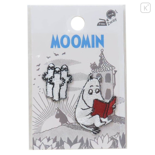 Japan Moomin Embroidery Iron-on Applique Patch - Hattifatteners & Moomintroll - 1