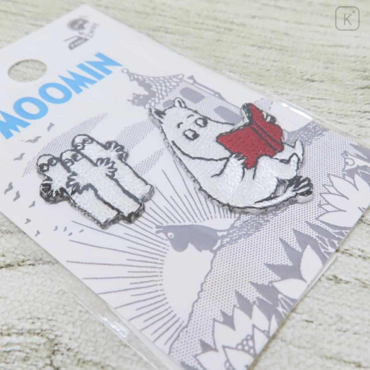 Japan Moomin Embroidery Iron-on Applique Patch - Hattifatteners & Moomintroll - 2