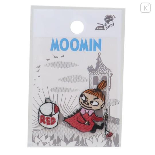 Japan Moomin Embroidery Iron-on Applique Patch - Little My / Smirk - 1