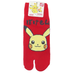 Japan Pokemon Women's Tabi Socks - Pikachu / Red