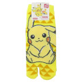 Japan Pokemon Women's Tabi Socks - Pikachu / Yellow - 1