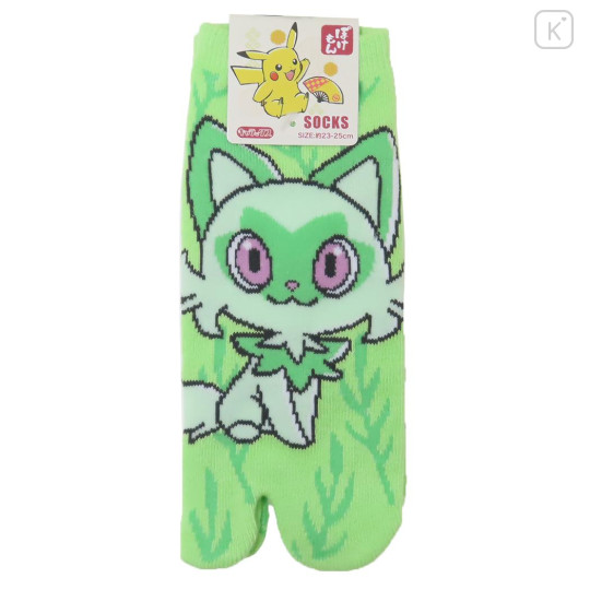 Japan Pokemon Women's Tabi Socks - Sprigatito - 1