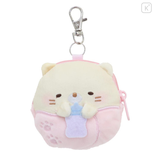 Japan San-X Mascot Mini Pouch - Sumikko Gurashi / Baby Neko - 1