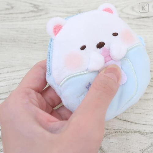 Japan San-X Mascot Mini Pouch - Sumikko Gurashi / Baby Shirokuma - 4