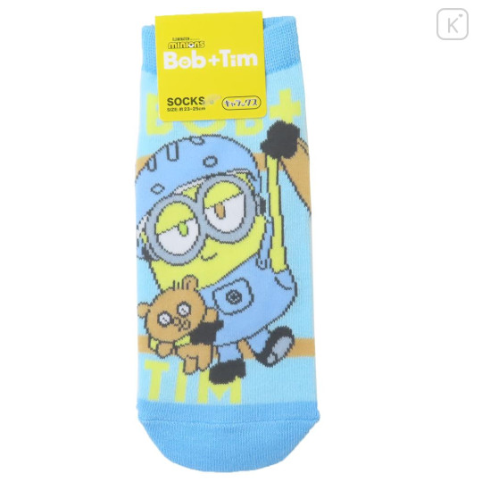 Japan Minions Socks - Bob & Bear Tim / Blue - 1