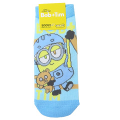 Japan Minions Socks - Bob & Bear Tim / Blue