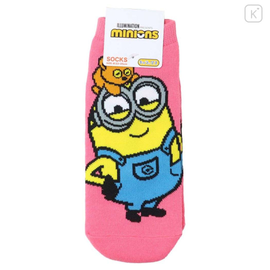 Japan Minions Socks - Bob & Bear Tim / Pink - 1