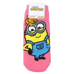 Japan Minions Socks - Bob & Bear Tim / Pink