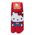 Japan Sanrio Women's Tabi Socks - Hello Kitty / Red - 1