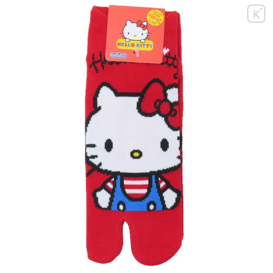 Japan Sanrio Men's Tabi Socks - Hello Kitty / Red - 1