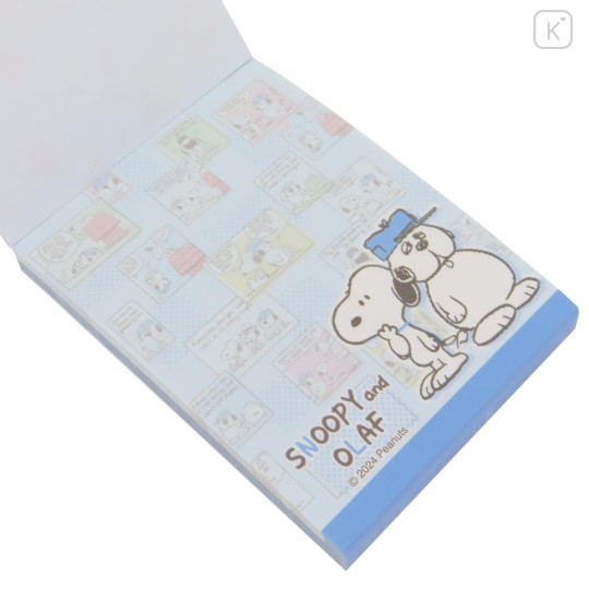 Japan Peanuts Mini Notepad - Snoopy & Brother Olaf Comic - 2