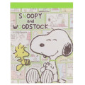 Japan Peanuts Mini Notepad - Snoopy & Woodstock Comic - 1